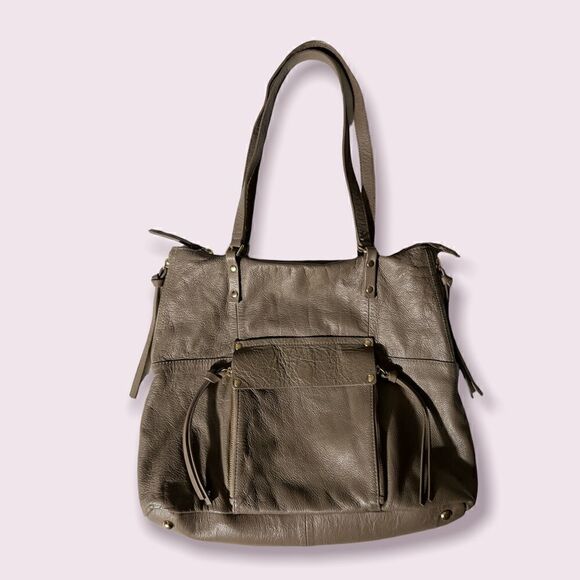 Kooba Tan Leather Handbag Tote - Picture 1 of 4